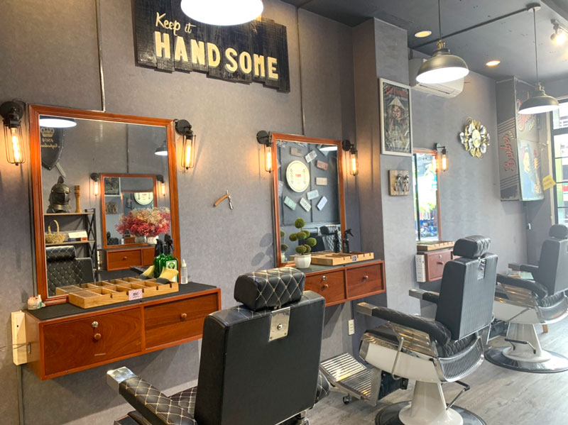 Bộ kệ gương cắt tóc barber BK-430
