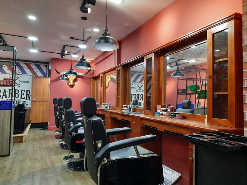 Bộ tủ kệ gương Barber BK-552